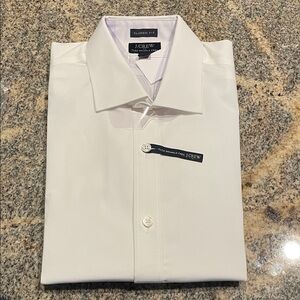 J. Crew Men's White Classic Fit Dress Shirt NWT